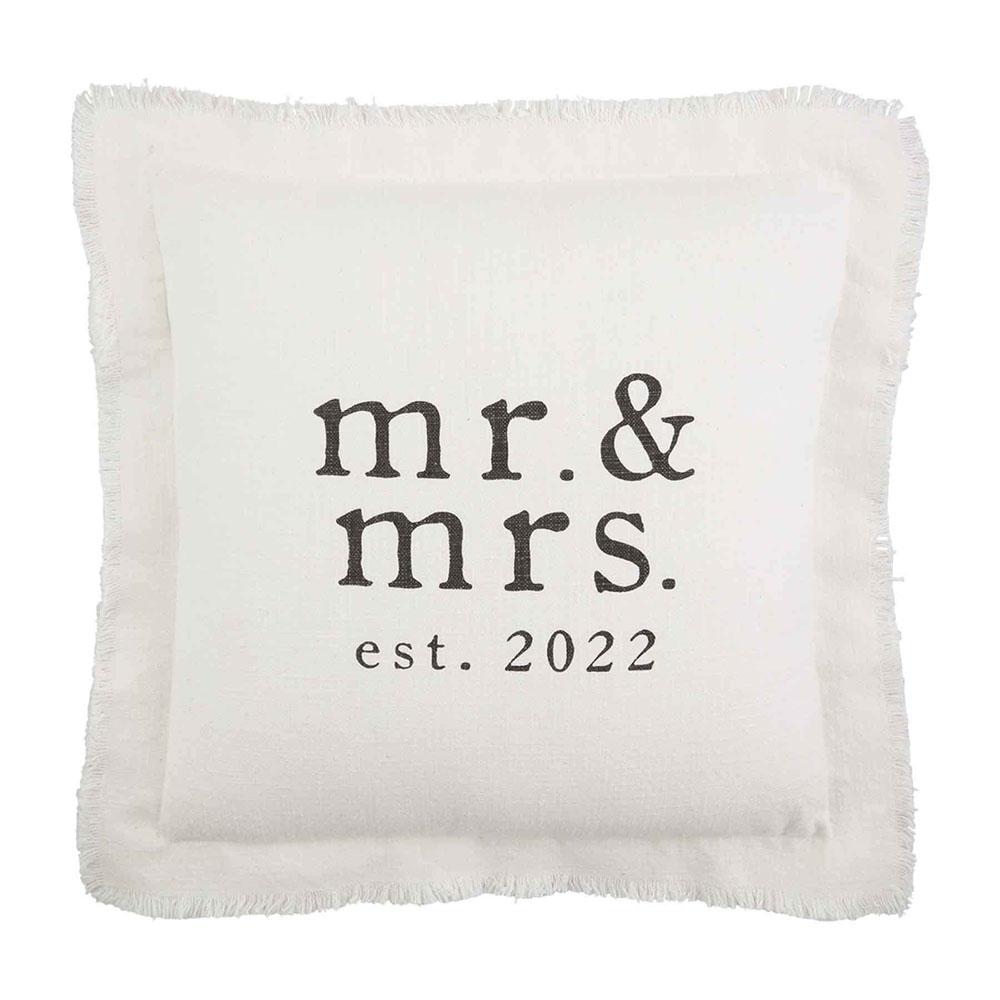  Mr.& Mrs.Square Pillow : Est.2022