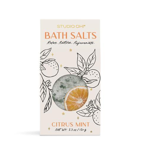 Scented Bath Salts: Citrus Mint