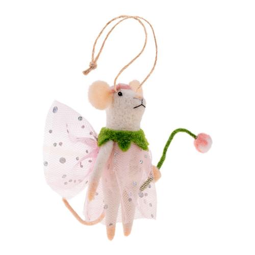 Fairy Mouse Ornament: Tulip