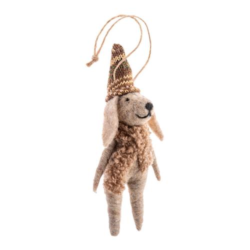 Caroling Dog Ornament: Scarf