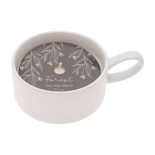 Ceramic Vessel Candle: Mistletoe/Forest