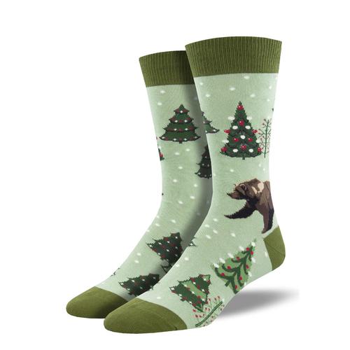 Men's Crew Socks: Beary Christmas