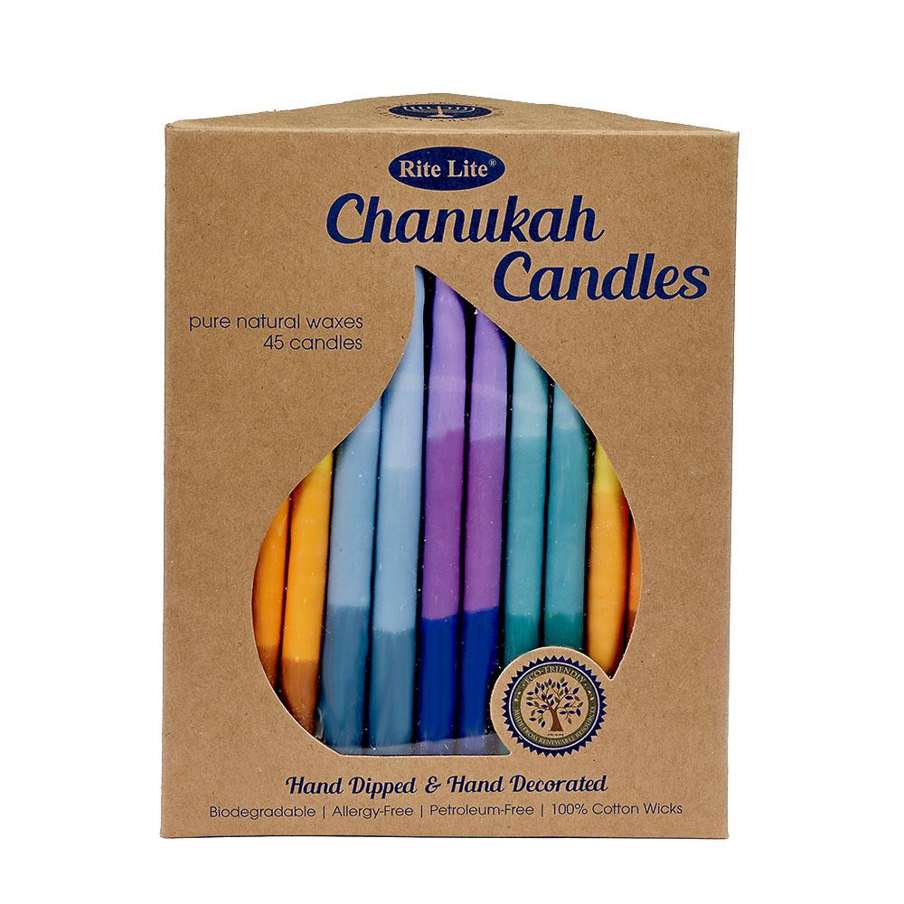  Chanukah Candles : Tricolor
