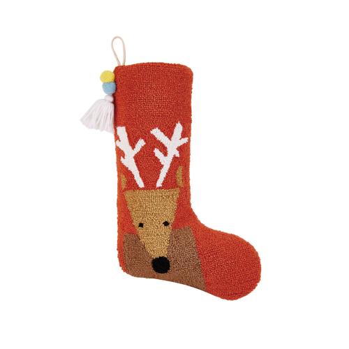 Hooked Stocking: Reindeer