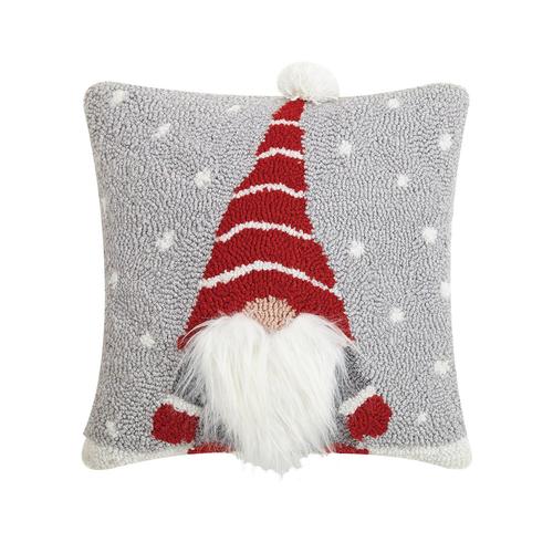 3D Hooked Throw Pillow: Gnome