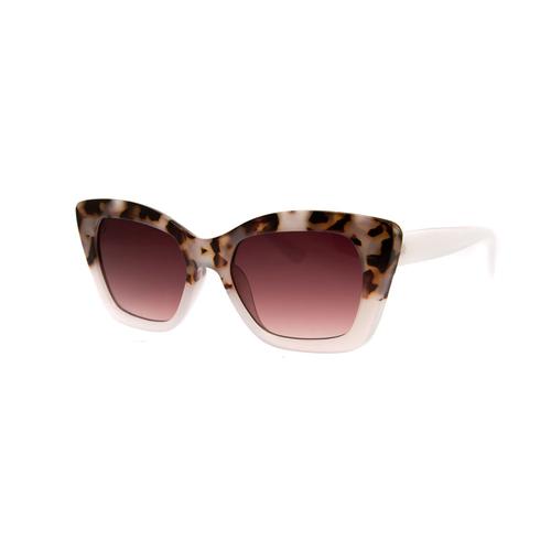 Ambitious Sunglasses: Leopard/White