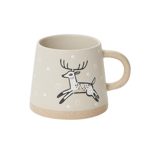 Arwen Mug: White/Leaping Deer