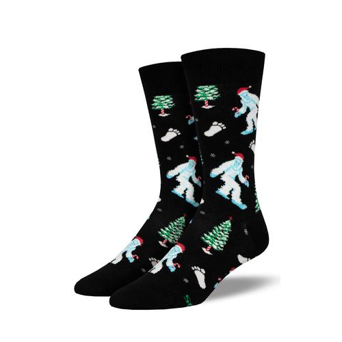 Men's Crew Socks: Is It Christmas Yeti?