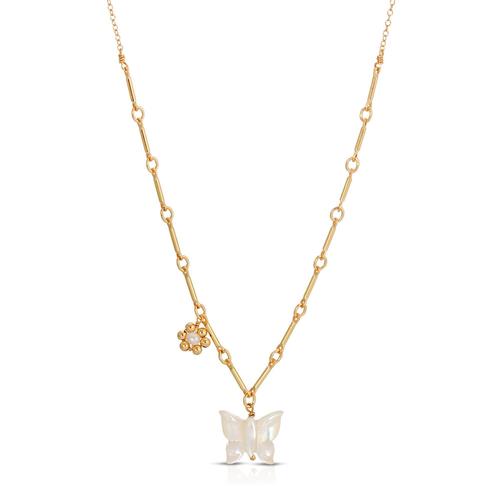 Tinley Necklace: Gold