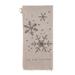  Embroidered Cotton Tea Towel : Snowflake
