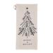  Embroidered Cotton Tea Towel : Christmas Tree
