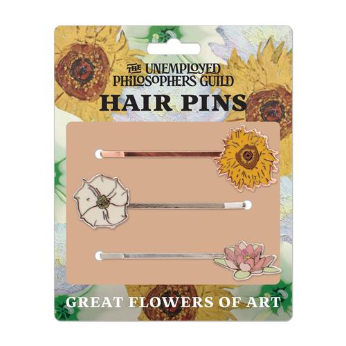 Hair Pins Set: Great Flowers of Art