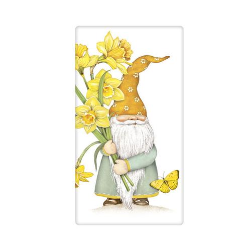 Flour Sack Towel: Daffodil Gnome