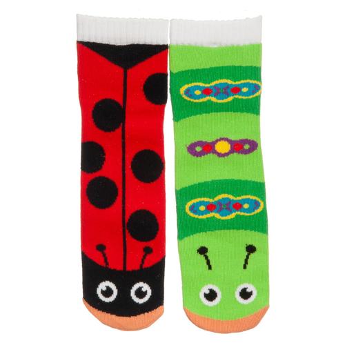 Pals Socks: Ladybug & Caterpillar/Age 4-8