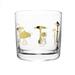  Whiskey Glass : Poisonous Mushrooms/Gold Foil
