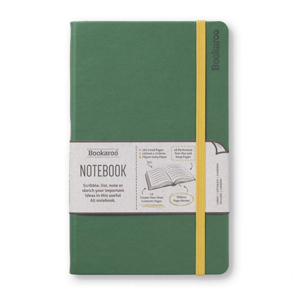  Bookaroo A5 Notebook : Forest Green