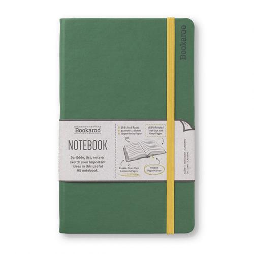 Bookaroo A5 Notebook: Forest Green