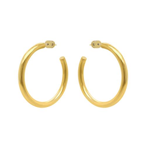 Midi Dune Hoops Earrings: Gold