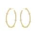  Pav & Eacute ; Arrow Hoop Earrings : Gold