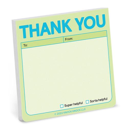 Pastel Sticky Notes: Thank You
