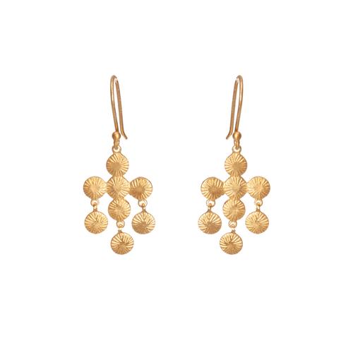 Devi Drop Earrings in Gold
