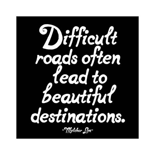 Greeting Card: Difficult Roads