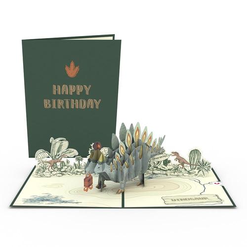 Pop-Up Card: Happy Birthday Stegosaurus