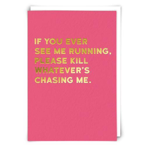 Greeting Card: Running