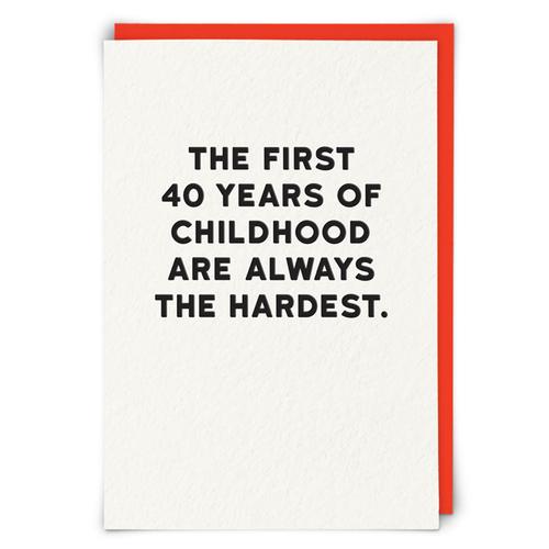 Greeting Card: First 40