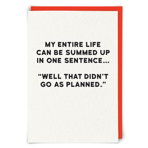 Greeting Card: Planned