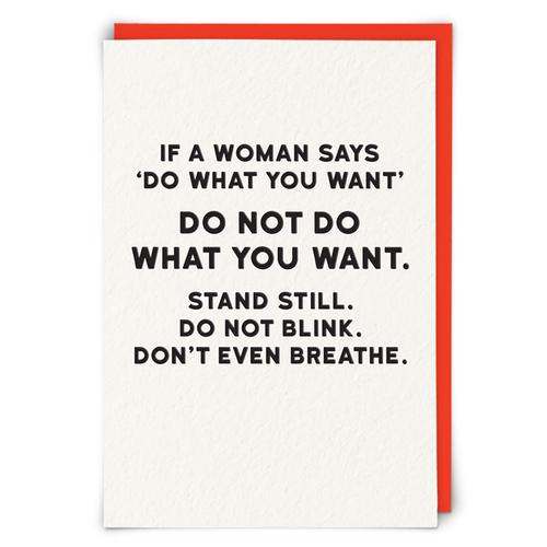 Greeting Card: Don't Breathe