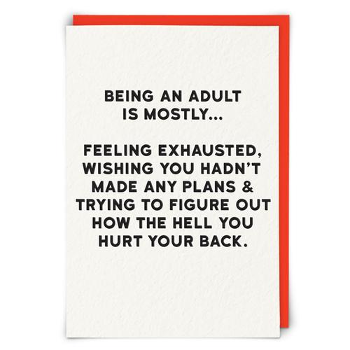 Greeting Card: Exhausted