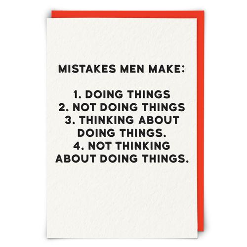Greeting Card: Mistakes