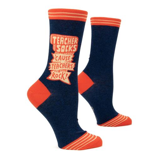 Crew Socks: Teacher Socks 'Cause Teachers Rock