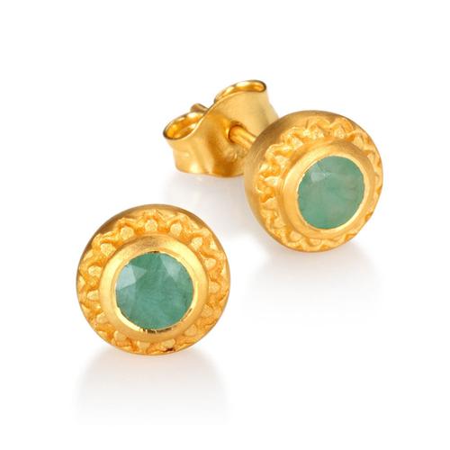Inner Radiance Emerald Earrings