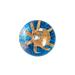  Flashy Octopus Led/Glitter Bouncing Ball : Gold/Blue