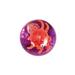  Flashy Octopus Led/Glitter Bouncing Ball : Orange/Magenta