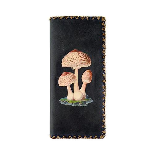 Vegan Large Flat Wallet: Mushroom