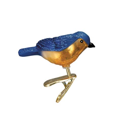 Mini Songbirds Ornament: Western Bluebird