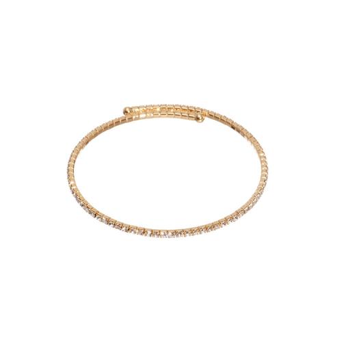 Single Band Pavé Bracelet: Gold