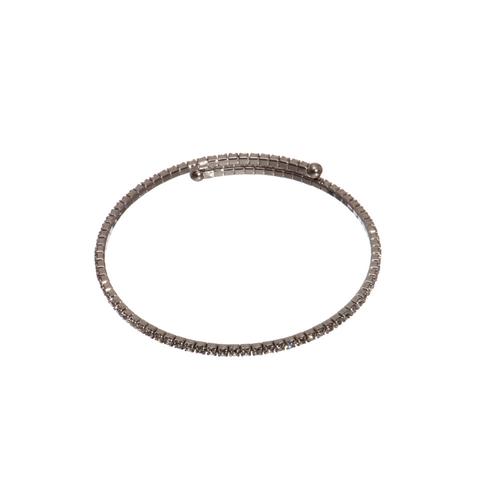 Single Band Pavé Bracelet: Gray