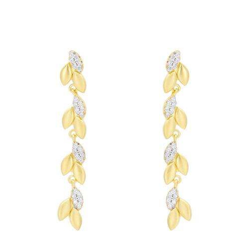Armor of Hope Sparkling Petals Linear Earrings