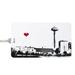  Luggage Tag : Seattle Space Needle