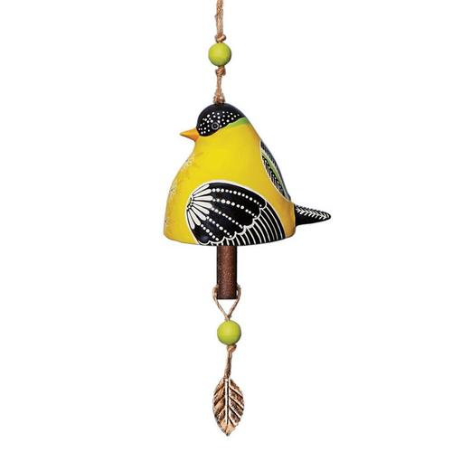 Ceramic Bell: Goldfinch