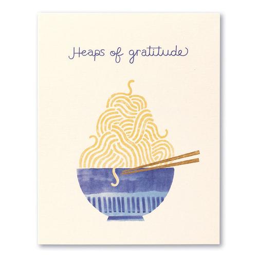 Thank You Card: Heaps of Gratitude