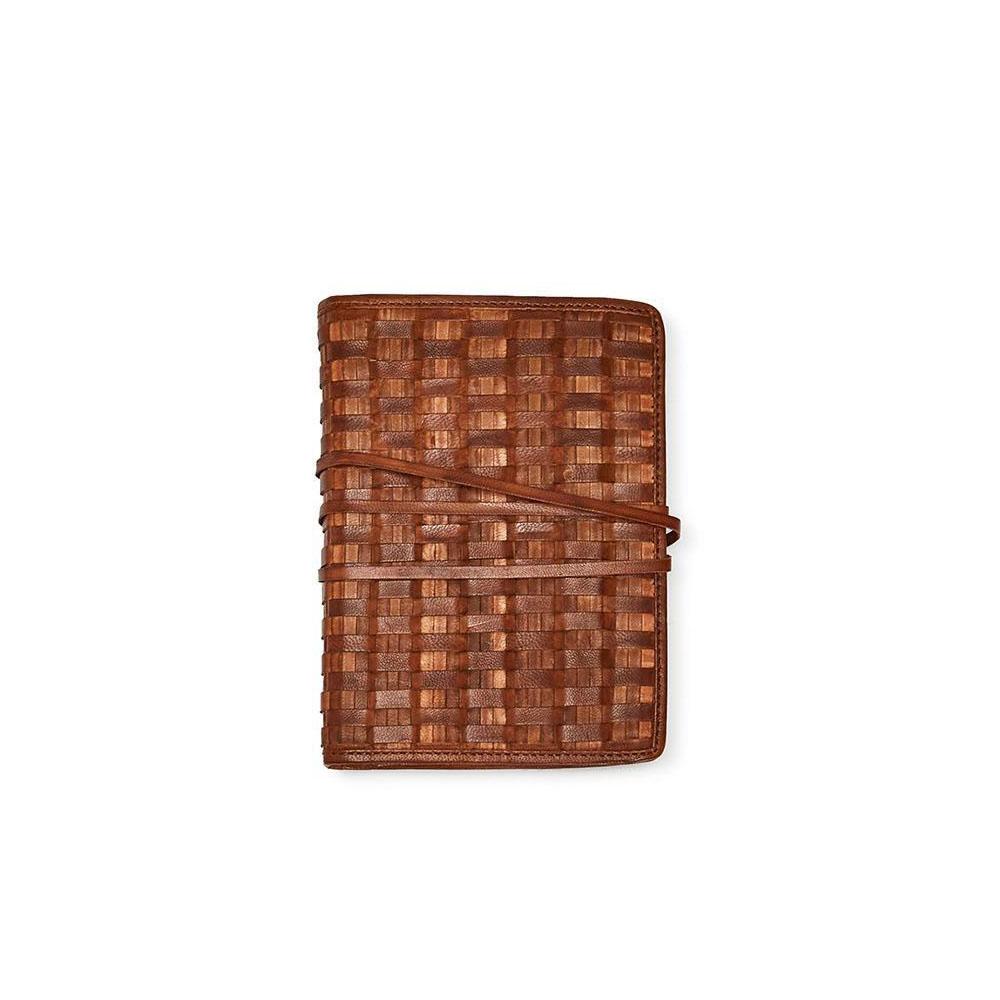 Chestnut Woven Leather Journal : Small