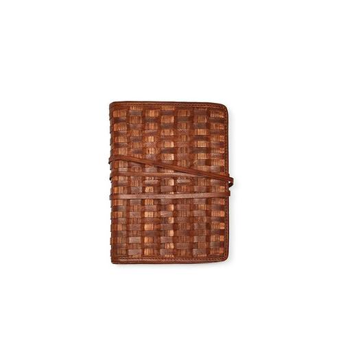 Chestnut Woven Leather Journal: Small
