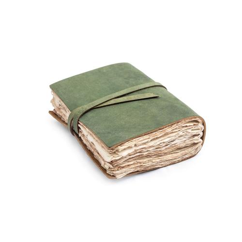 Mini Leather Wrap Journal: Evergreen