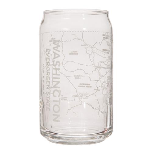 Map Glass: Washington