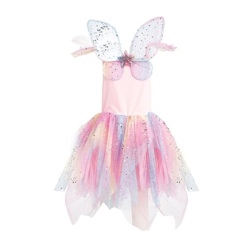 Rainbow Fairy Dress & Wings